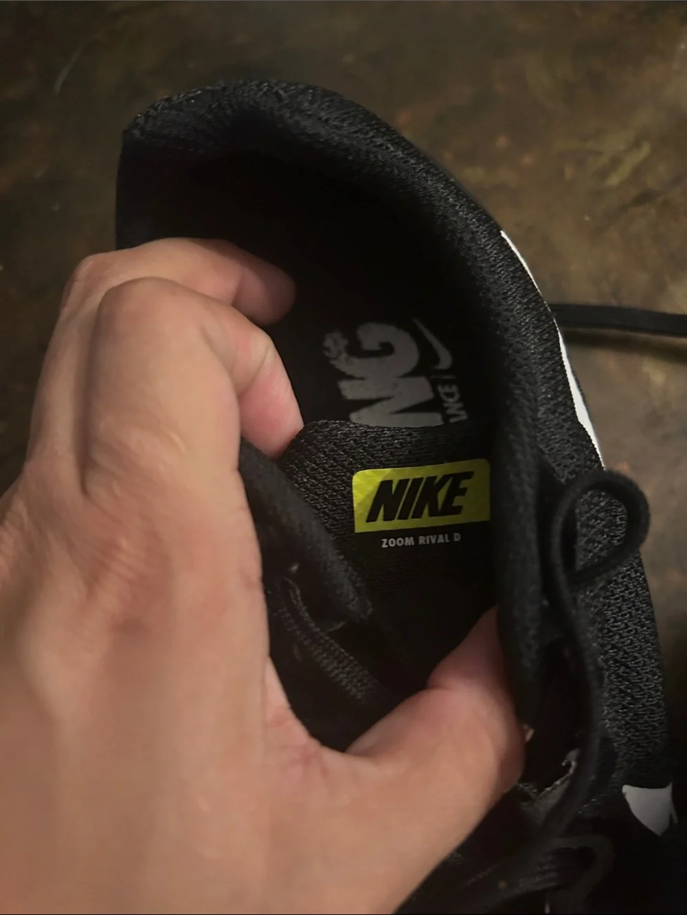 Nike Black and White Men's Training Sneakers with Lime Accents